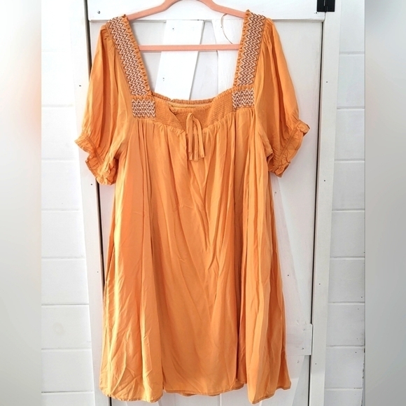 Heyson Scenic Overlook Puff Sleeve Embroidered Mini Boho Dress - Picture 4 of 11